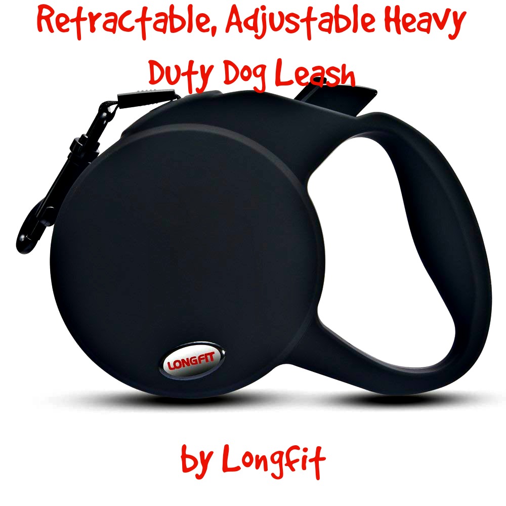 GlamRiver Retractable, Adjustable Heavy Duty Dog Leash by Longfit