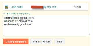 Cara Menambah Pengelola Blog (Kontributor, Penulis, Author Atau Admin Blog Baru) Di Blogspot
