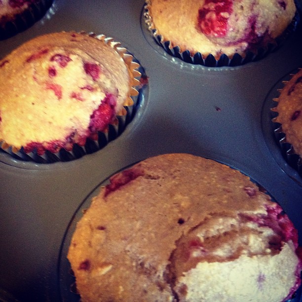 The Classy Cook LowFat Raspberry Muffins