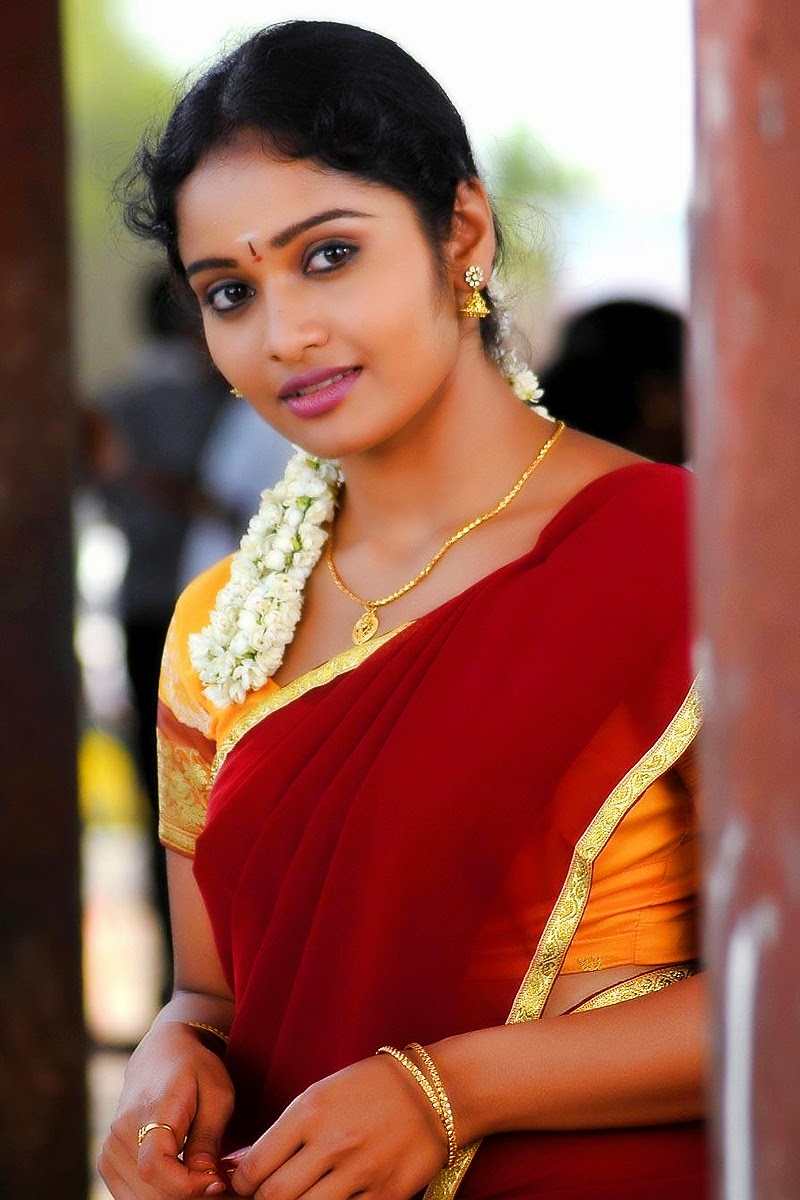 WOW! CUTE ADVAITHA TAMIL HEROINE AS HOMELY GIRL IN HALF SAREE HD PHOTOS CUTE HOMELY ACTRESS