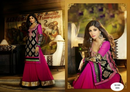 Shilpa Shetty in Anarkali Suit 2015 Collection 
