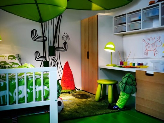 hopskoch: IKEA kids rooms- not big , just smart