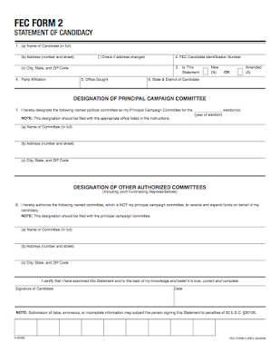 Who Isn't Running for President of the United States?