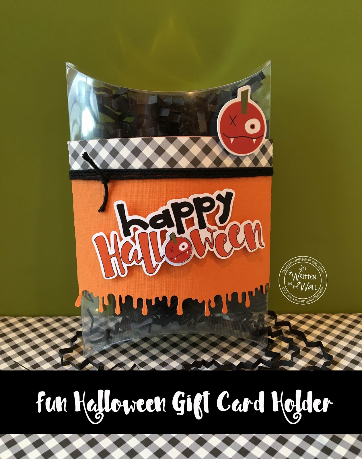 it s written on the wall pumpkins a fun halloween gift cards