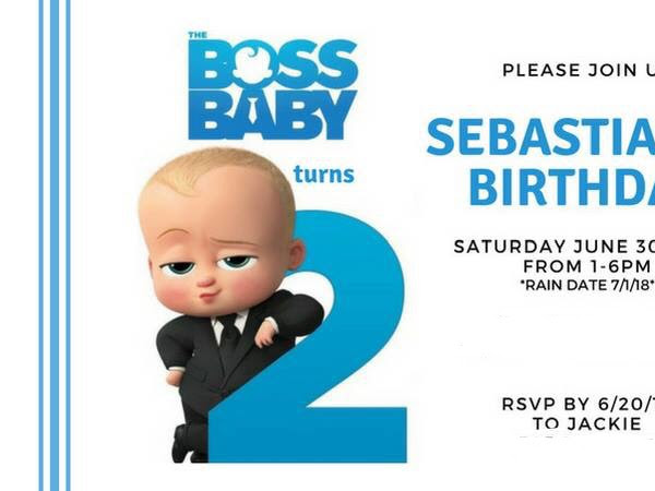Boss Baby Birthday Party