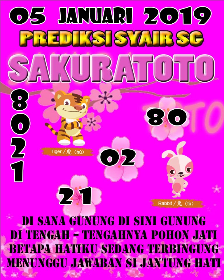 Gambar Syair Sgp Sabtu 5 Januari 2019 Kode Syair Sgp Hk Sd Motesia