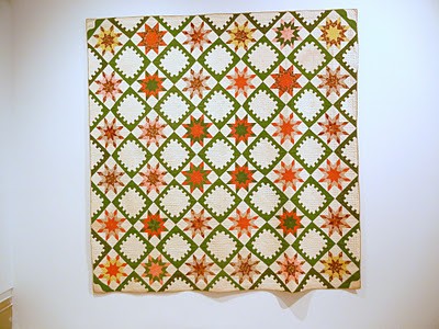 Quilts In The Barn: Red Green and yellow antique quilts!