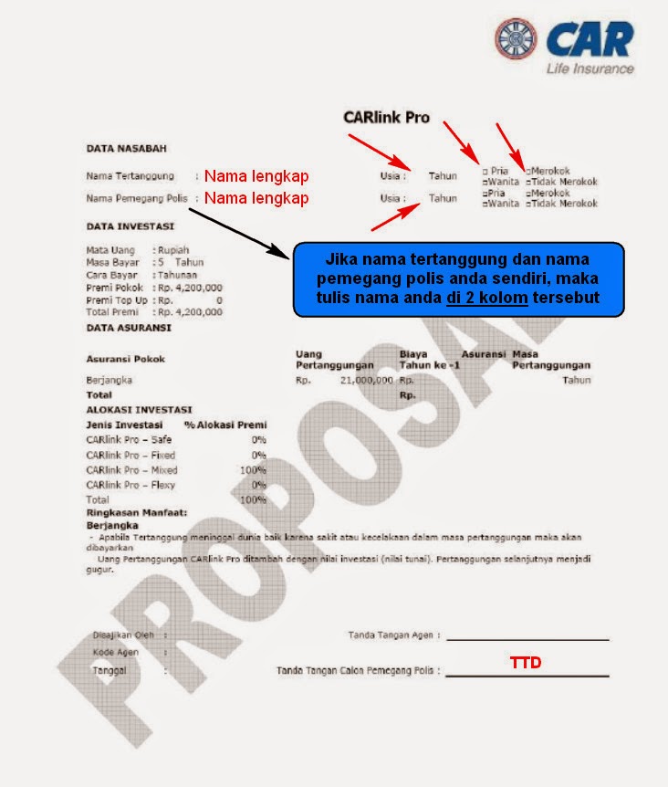 C A R Buku Polis Asuransi Car
