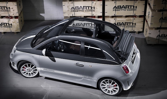 Fiat 500C Abarth Cabrio perfil traseiro