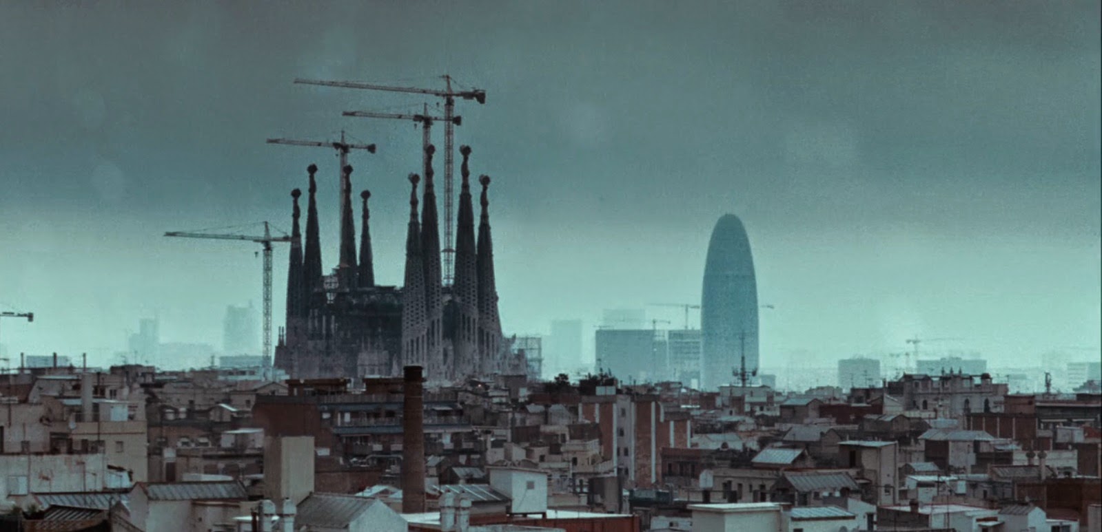 Screen grab, Biutiful, Barcelona skyline.