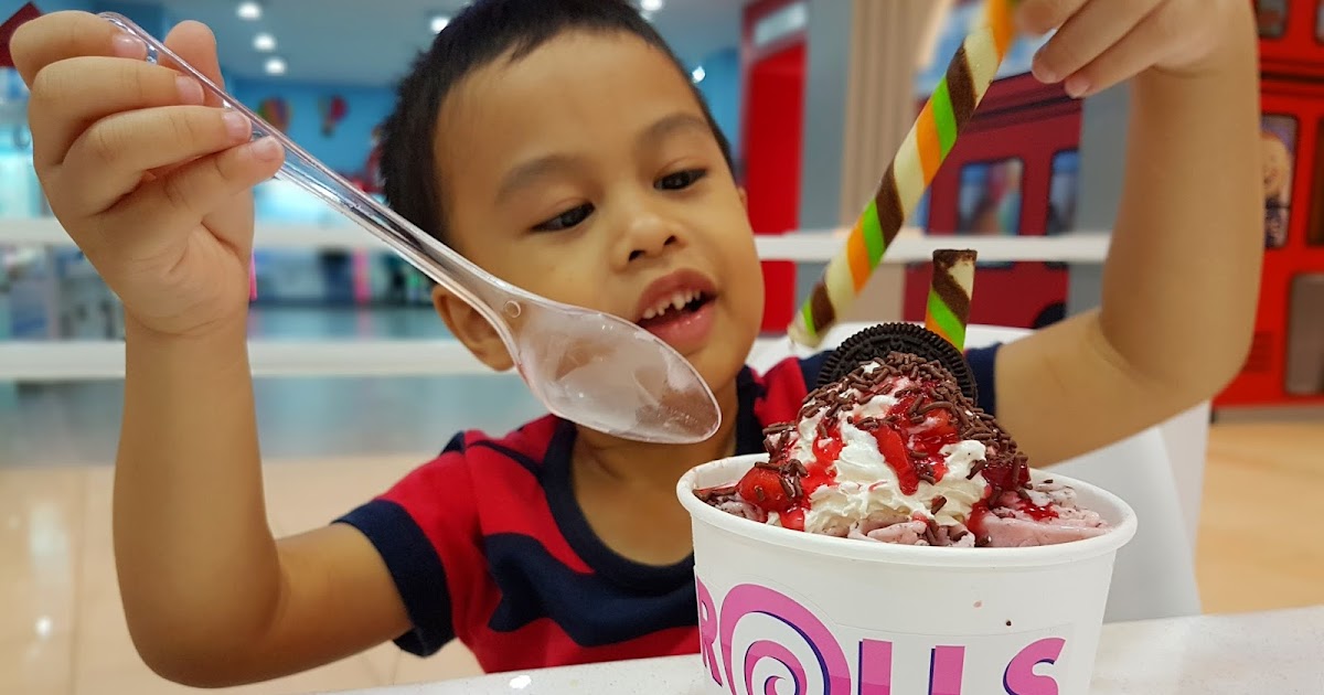 Brain Freeze Dengan Rolls Icecream Melawati Mall Lepas Lunch Tepanyaki Ana Suhana