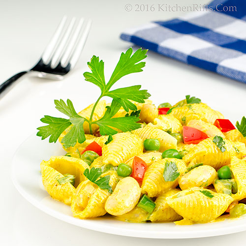 Curried White Bean and Pasta Salad