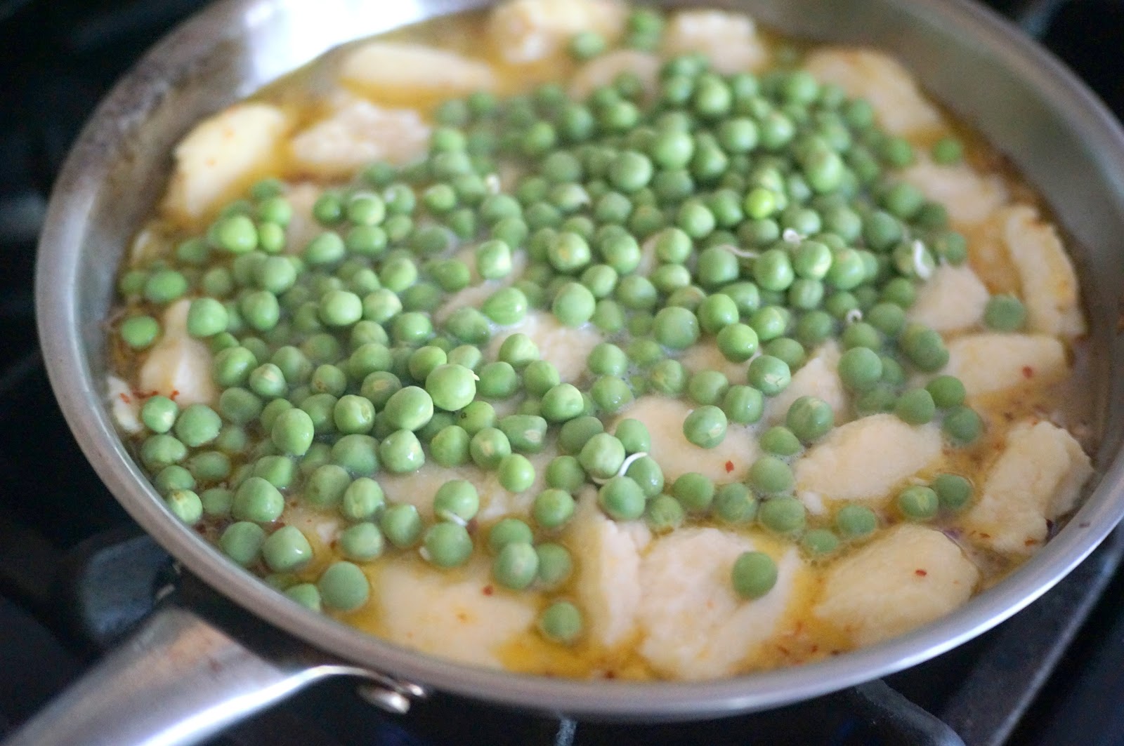 Ricotta Dumplings with Peas & Mint