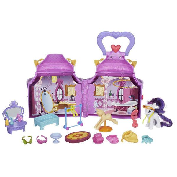 MLP Cutie Mark Magic Rarity Booktique Playset G4 Brushables MLP Merch