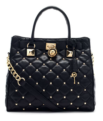 Michael Kors Quilted Hamilton Studded Tote | Modish Midwestern Mom