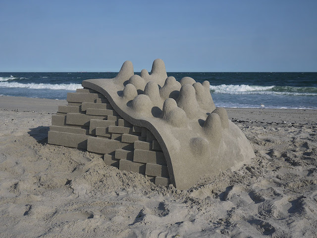 これが全部砂？砂像・サンドアートの驚くべき作品 。7つ【art】　アーティスト、カルバ・シーベル、モダニズム建築砂像
