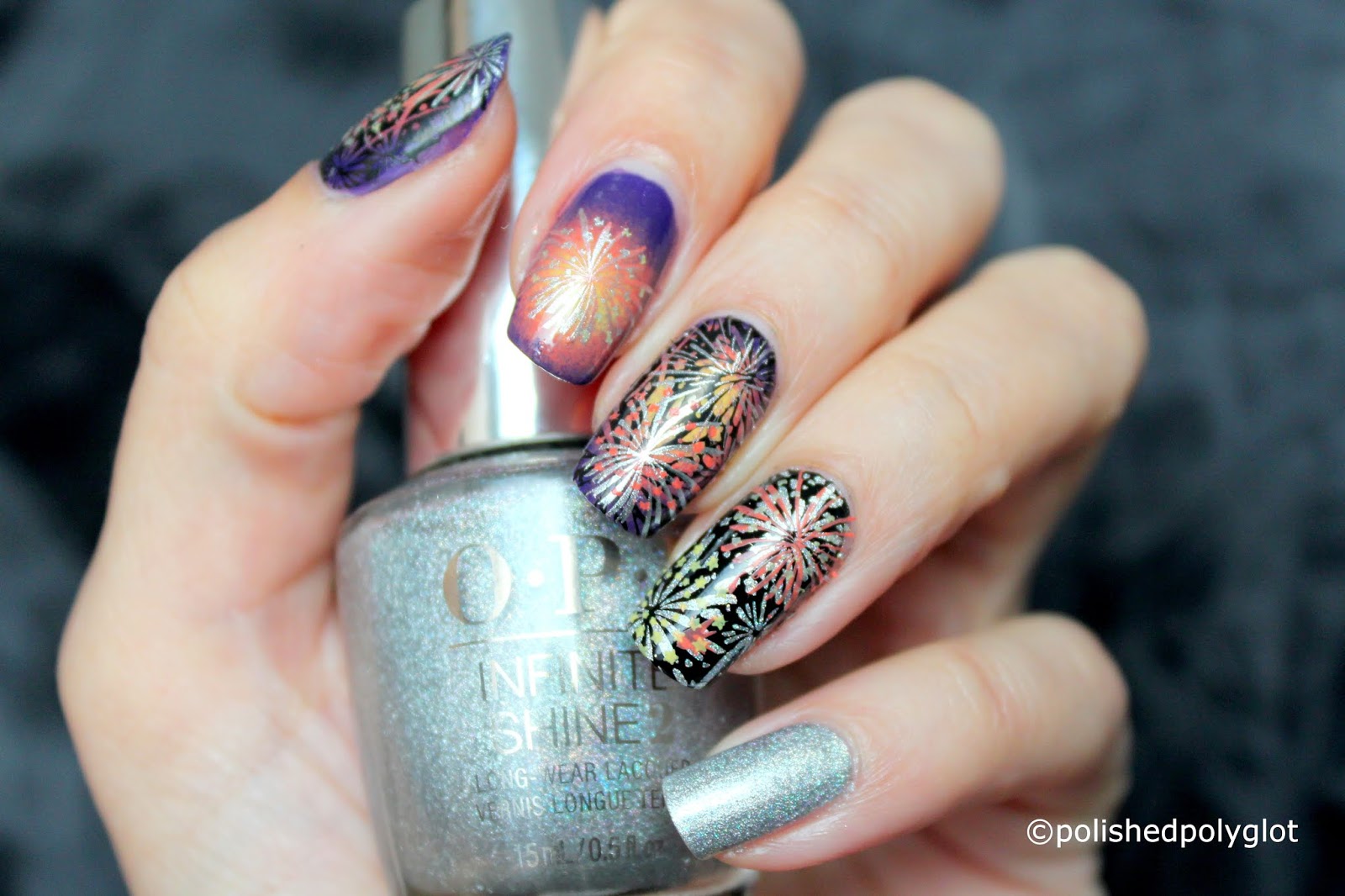 6. "Fireworks Nail Stamping Plate Designs" - wide 10