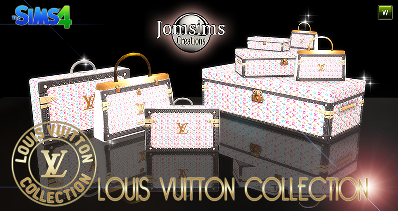 My Sims 4 Blog: Louis Vuitton Luggage by JomSims