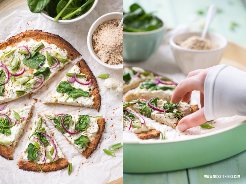 Low Carb Blumenkohlpizza Rezept