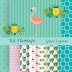 Kit papel digital Tema Flamingo