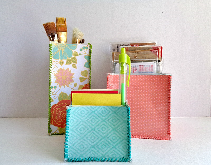 DIY Laminated Paper Boxes Running With A Glue Gun