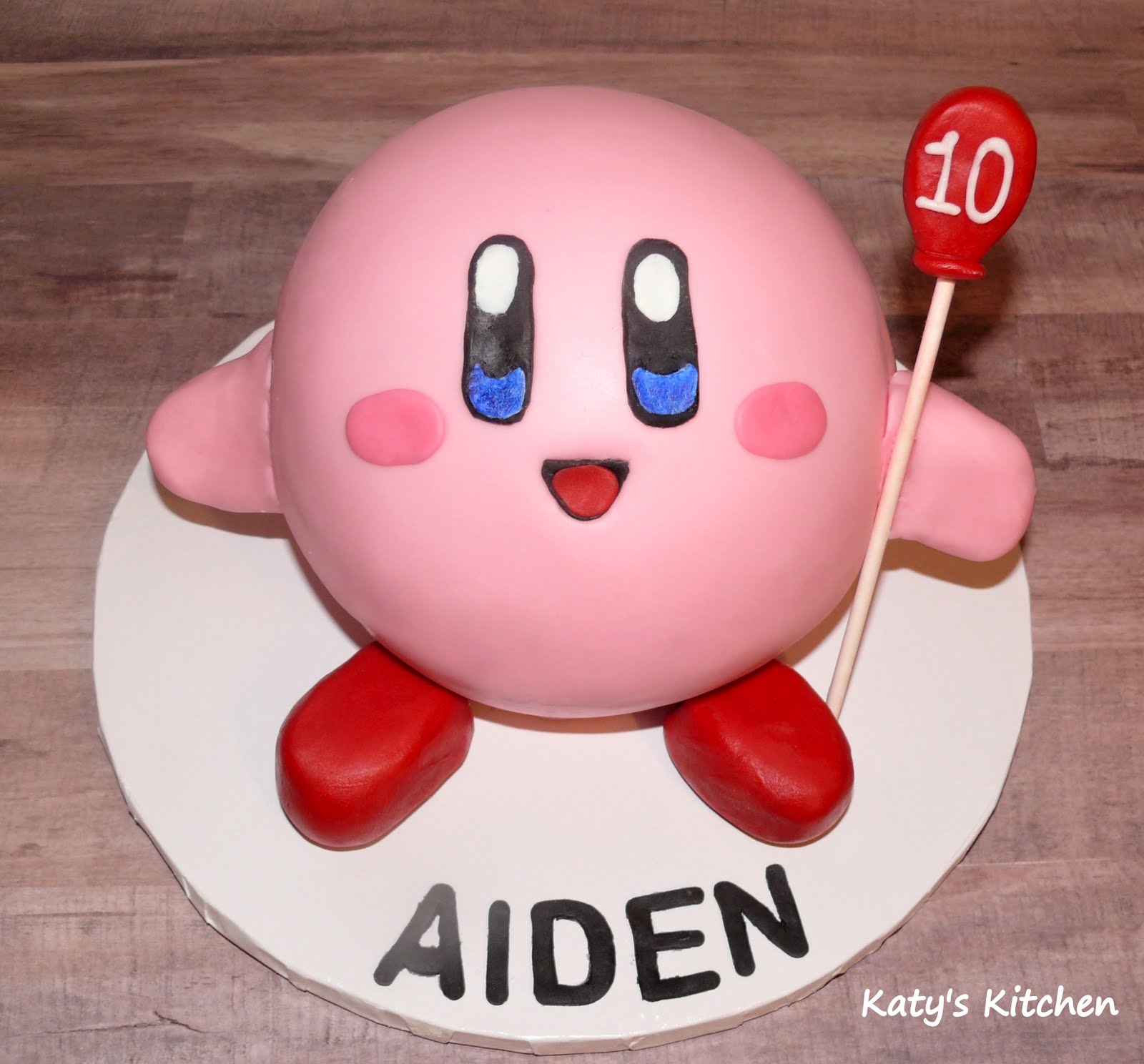 Katy's Kitchen Kirby Birthday Cake