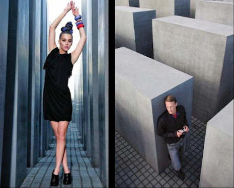 Memorial for the Murdered Jews of Europe fashion shoot