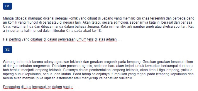 Contoh Soal Identifikasi Teks Eksplanasi