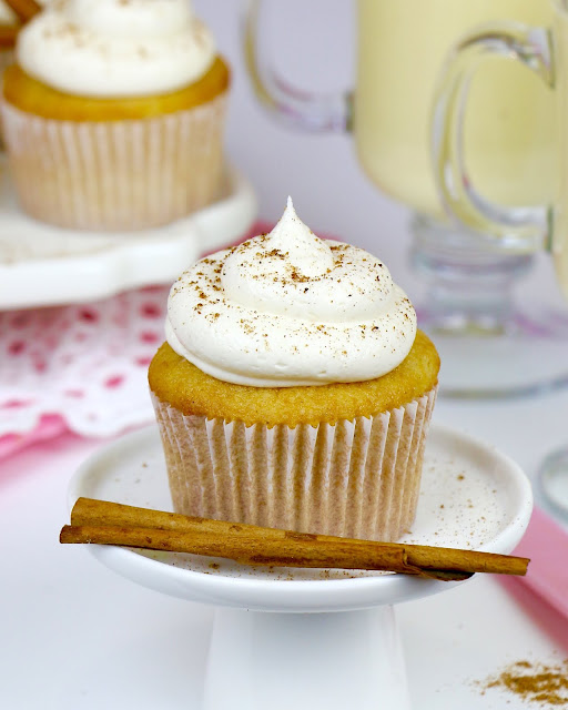 {VIDEO} Eggnog Cupcakes Lindsay Ann Bakes