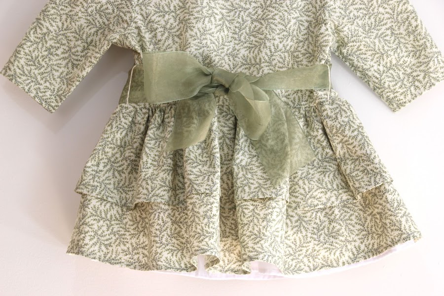 DIY patrones vestido niña volantes talla 3 a 8 años 