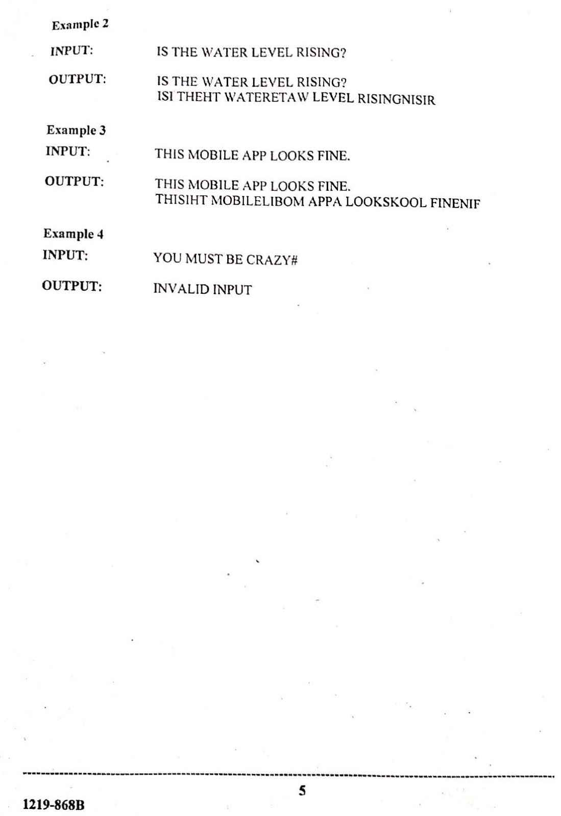 ISC 2019 Computer Science Practical Question Paper ISC 2019 Computer Science Practical Question Paper