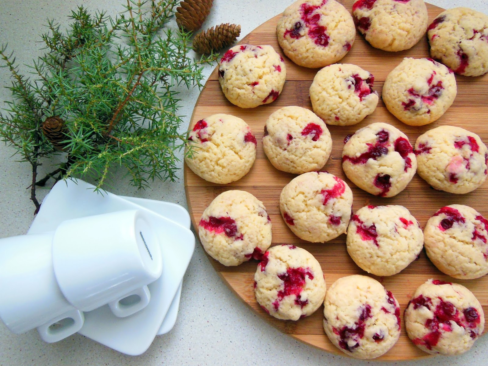 Печенье неженка с клюквой