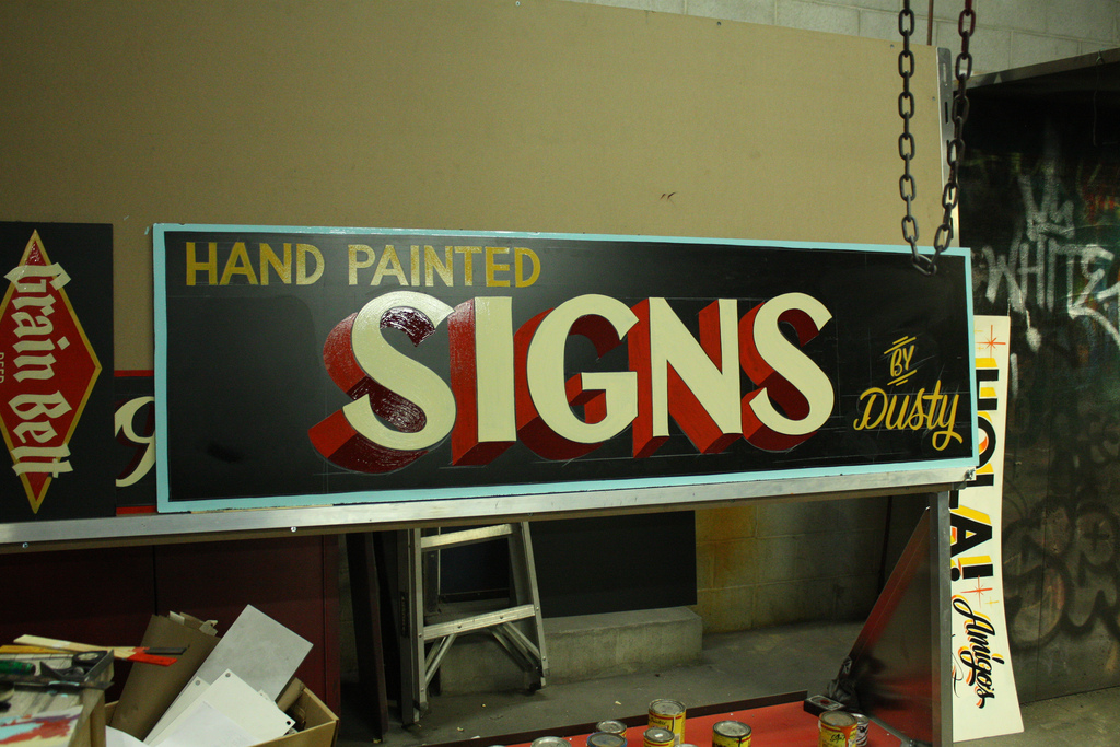 Flyer Goodness HandPainted Signs & Lettering by Dusty Signs (Minneapolis)