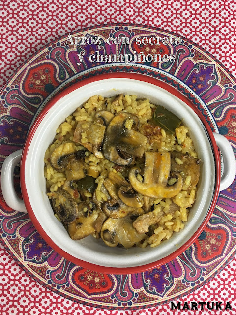 Arroz Con Secreto Y Champiñones