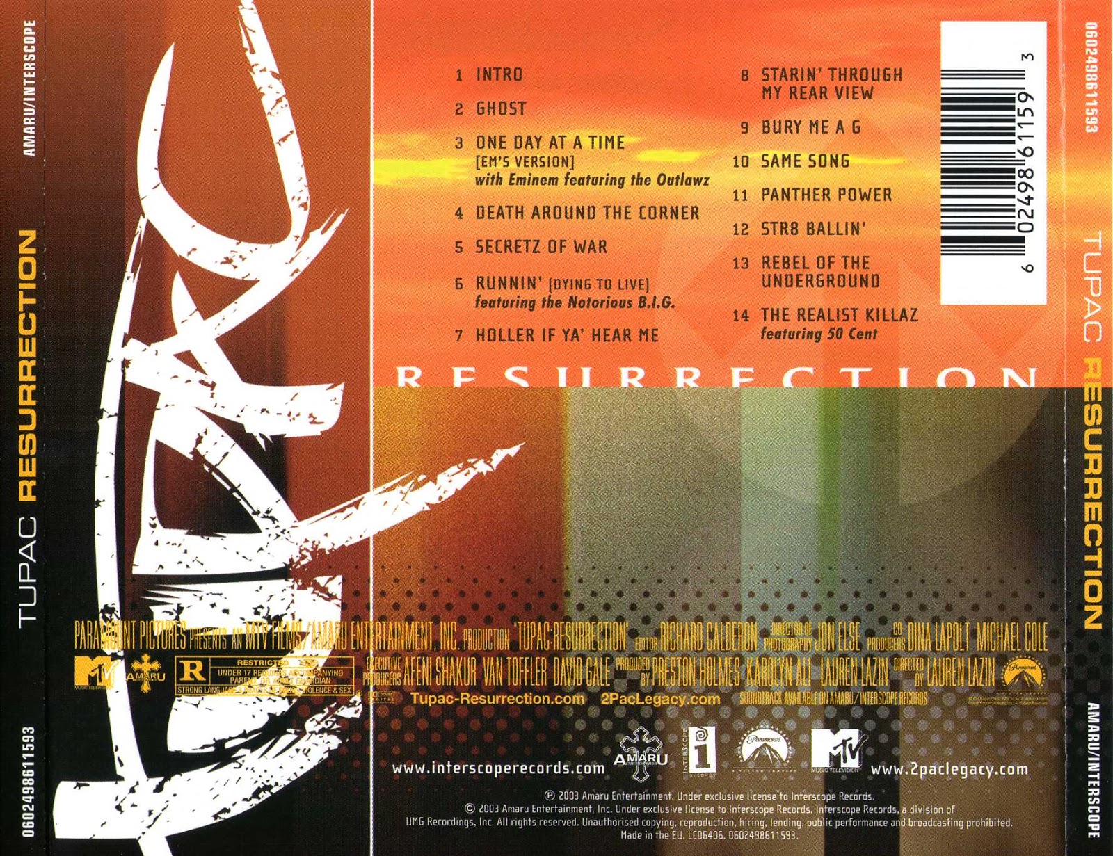 Tupac Resurrection (soundtrack 2003) 320kbps Ultra Mix Radio