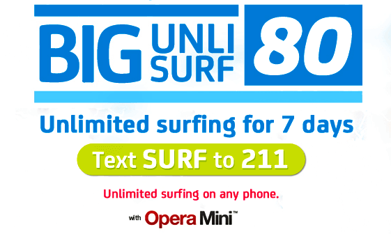 SMART Cheapest Unli Net Promo: Opera Mini 80 7Days - Smart ...