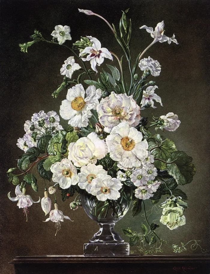 Cecil Kennedy 1905-1997 | British flowers painter