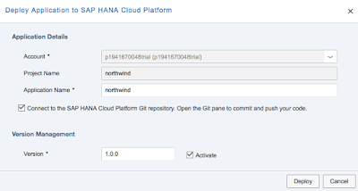 Deploy your mobile web app to SAP HANA Cloud Platform