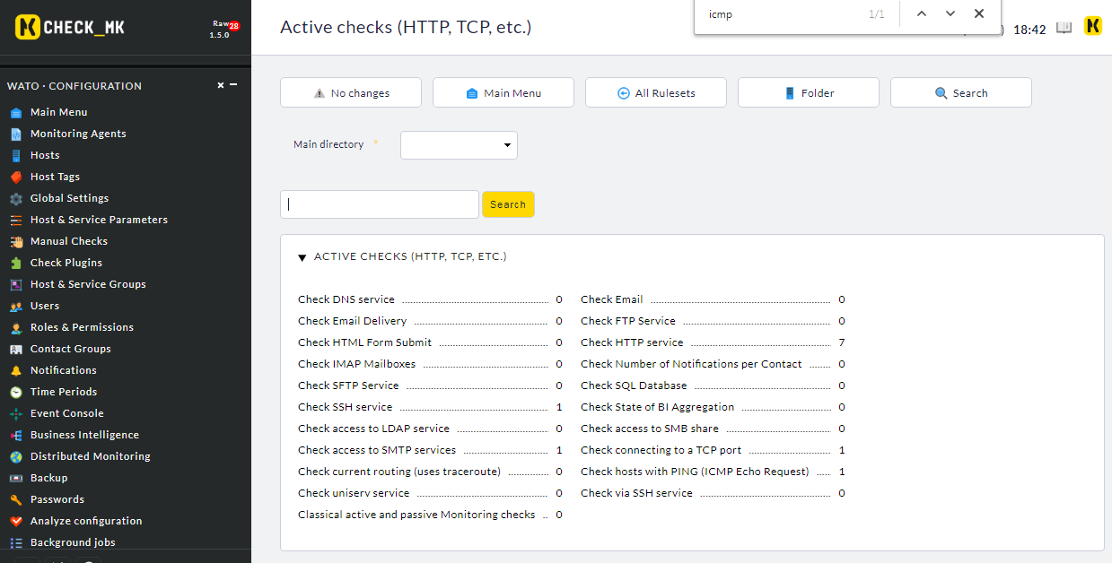 How to disable icmp or ping on check mk monitored host wachid web id