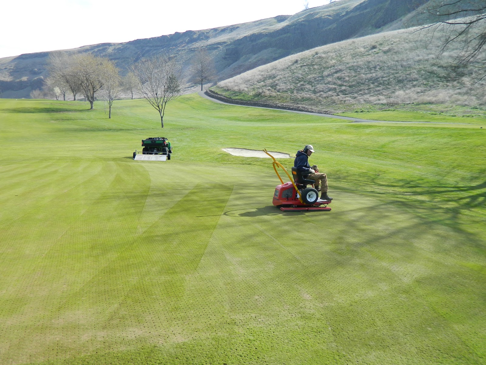 LGCC Golf Maintenance: Greens Aerification