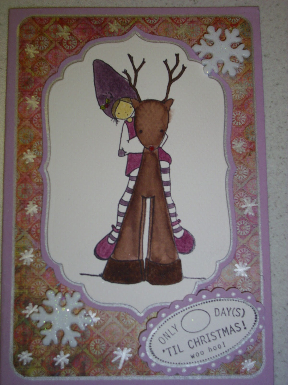 Stempelkunstwerke: Weihnachtskarten