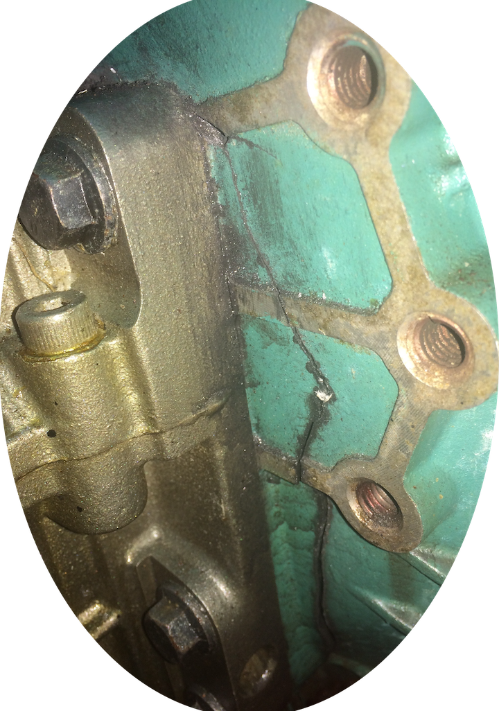 S/V LUX The Case of the Cracked Flywheel Housing