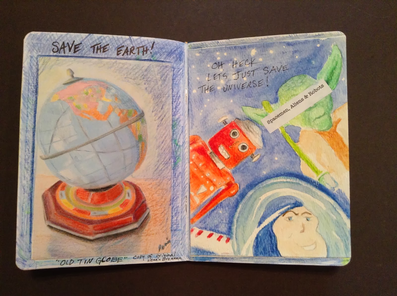 Renee Brennan Art Day's 23 & 24 Sketchbook Entries