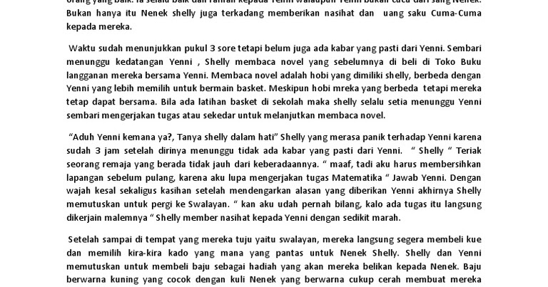 Contoh Cerpen Terbaik Beserta Strukturnya Tugas Sekolahku