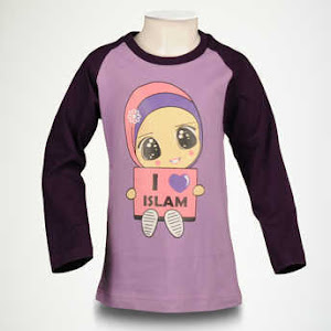 Kaos Anak Islami I Love Islam Shibakids - Puteri