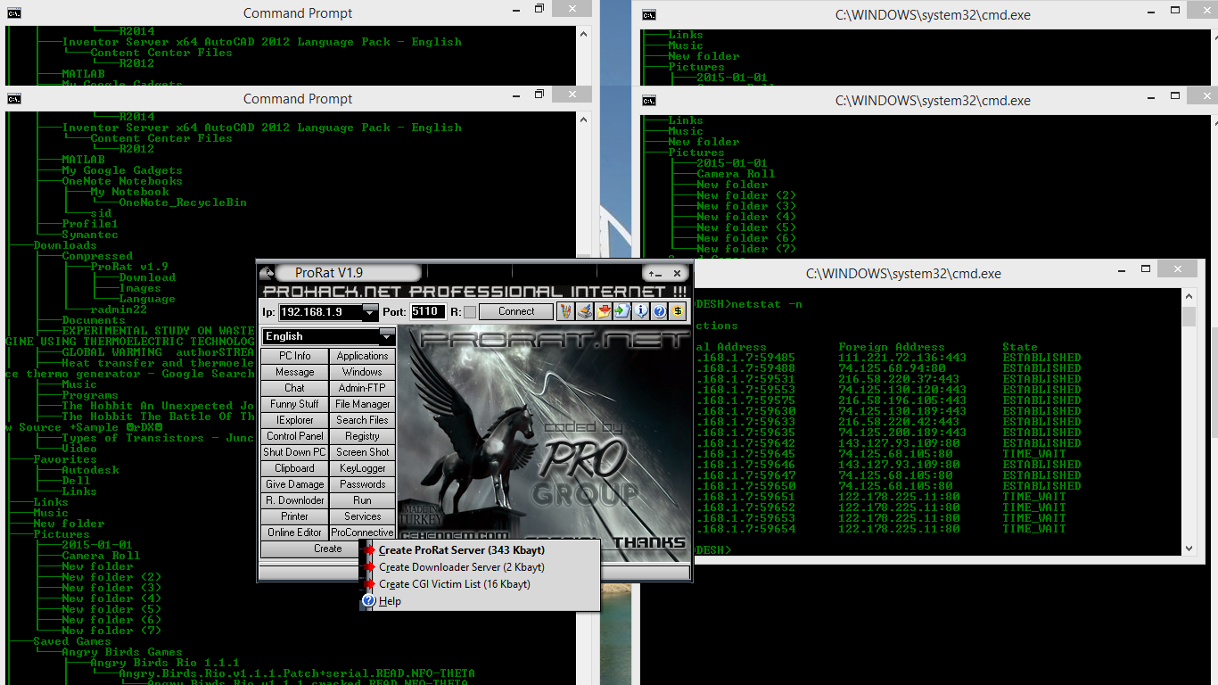 HACKER TRIKS: getting access of the systems(prorat)
