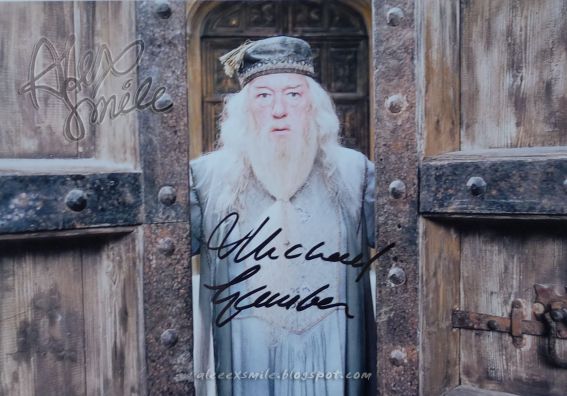Michael Gambon Autograf Autograph Harry Potter  Albus Dumbledore 
