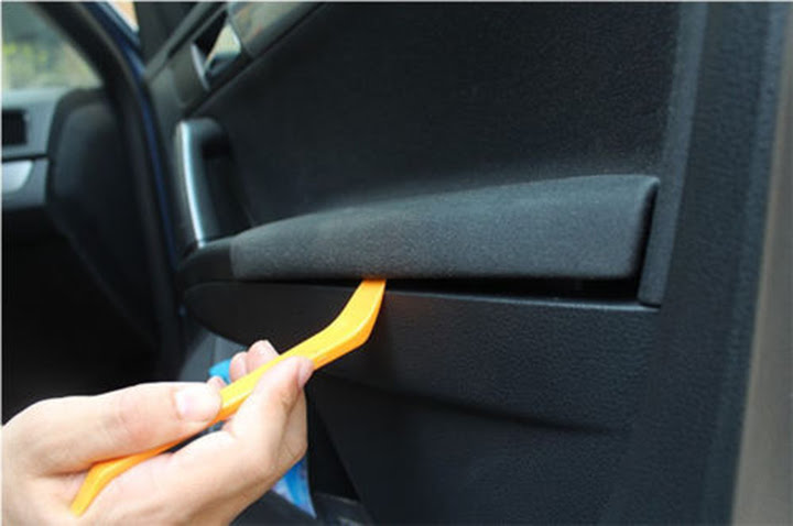 4pcs Car Removal Open Tools Door Clip Kit Panel Radio Trim Dash Audio Installer Auto Parts And Vehicles Car Truck Exterior Mouldings Trim Magenta Cl