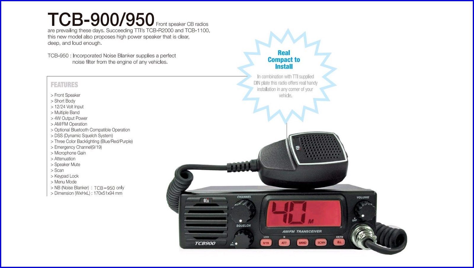 Delboy's Radio Blog NEW TTI CB Radio Range