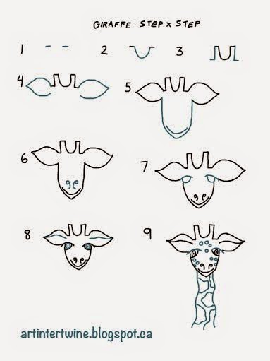 http://artintertwine.blogspot.ca/2015/01/giraffe-drawings-step-x-step-printable.html